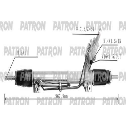 Купить psg3007 PATRON Рулевой механизм в интернет-магазине Ravta – самая низкая цена