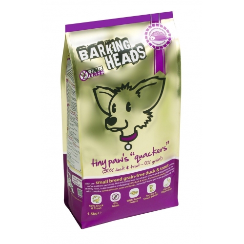 Купить Беззерновой Корм Barking Heads для Собак Малых пород с Уткой и бататом "Кряква для Мелколапого" 4кг в интернет-магазине Ravta – самая низкая цена