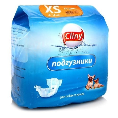 Купить Экопром Cliny К201 Подгузники д/собак и кошек XS 2-4кг 11шт в интернет-магазине Ravta – самая низкая цена