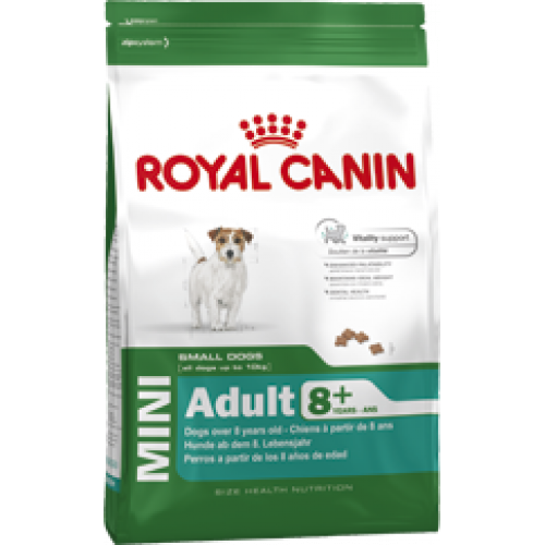Купить Корм Royal Canin Mini Adult 8+ для собак мелких пород старше 8 лет 2кг в интернет-магазине Ravta – самая низкая цена