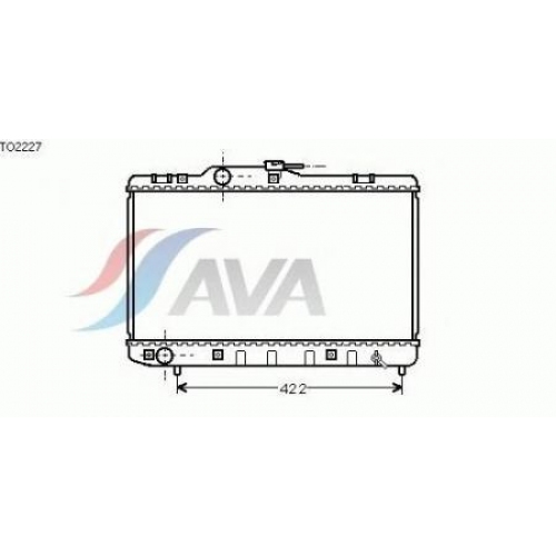 Купить (TO2227) AVA QUALITY COOLING AVA Радиатор охлаждения в интернет-магазине Ravta – самая низкая цена