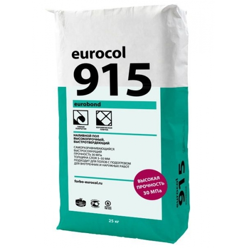 Купить Высокопрочный быстротвердеющий наливной пол Eurocol Forbo 915 Eurobond (25 кг) в интернет-магазине Ravta – самая низкая цена
