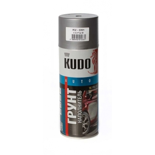 Купить KU-2201 Kudo Грунт  наполнитель 1 К акриловый (серый) (520мл)  в интернет-магазине Ravta – самая низкая цена