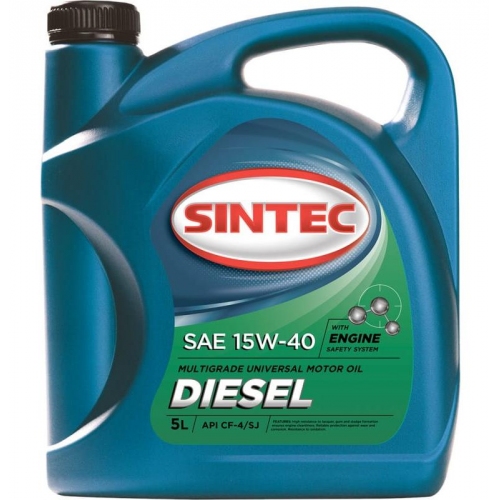 Купить Sintec Масло Diesel SAE 15w40 API CF-4/CF/SJ 5л "4" в интернет-магазине Ravta – самая низкая цена