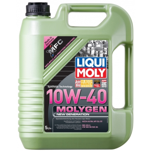 Купить 9061 LiquiMoly НС-синт.мот.масло Molygen New Generation 10W-40 SL/CF;A3/B4 (5л) в интернет-магазине Ravta – самая низкая цена