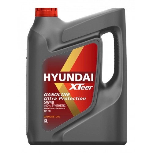 Купить Масло моторное HYUNDAI XTeer Gasoline Ultra Protection 5W-40 SN (6л) в интернет-магазине Ravta – самая низкая цена