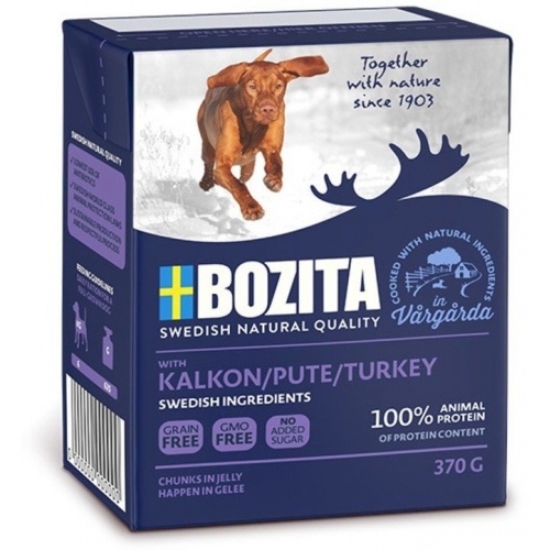 Купить Консервы Bozita Naturals для собак кусочки в желе с Индейкой 370г в интернет-магазине Ravta – самая низкая цена