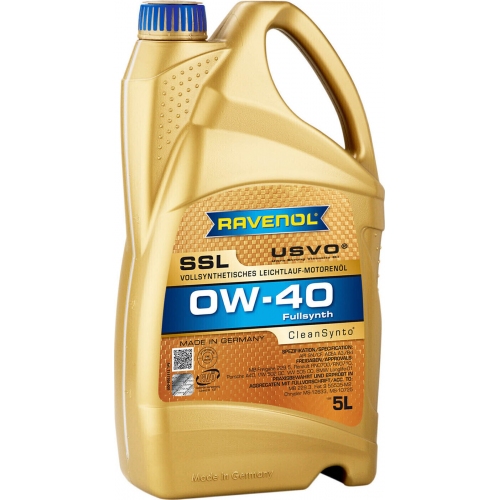 Купить Моторное масло RAVENOL Super Synthetik Oel SSL SAE 0W-40 ( 5л) new в интернет-магазине Ravta – самая низкая цена