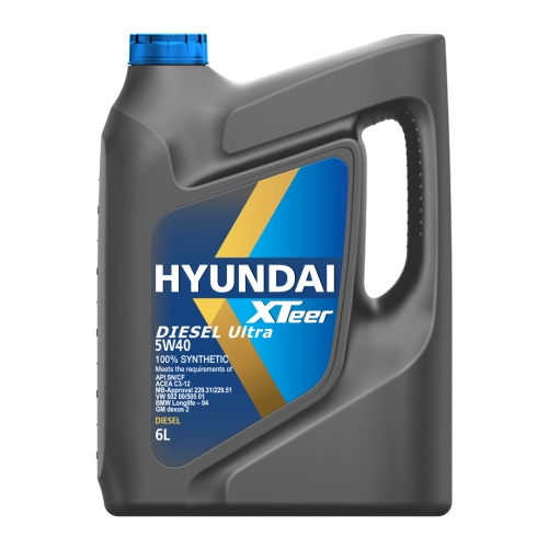 Купить HYUNDAI Моторное масло синтетическое XTeer Diesel Ultra 5W-40 (1061223), 6л в интернет-магазине Ravta – самая низкая цена