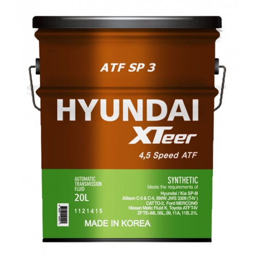 Купить Масло HYUNDAI XTeer ATF SP3 (20л) в интернет-магазине Ravta – самая низкая цена