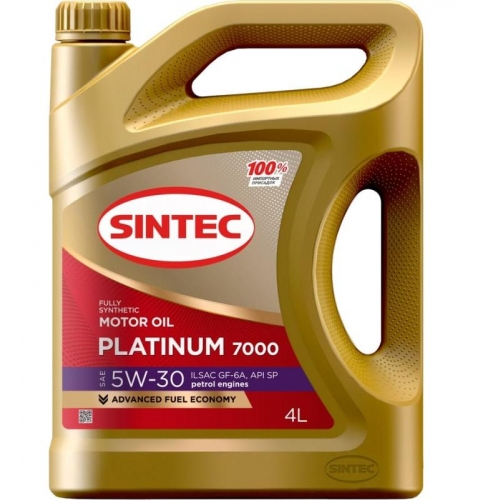 Купить Sintec Масло Platinum 7000 SAE 5W30 GF-6A 4л в интернет-магазине Ravta – самая низкая цена