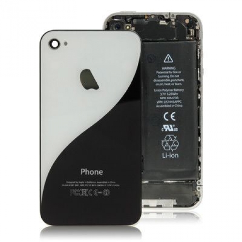 Купить Задняя панель Инь Ян для iPhone 4 (черный/белый) в интернет-магазине Ravta – самая низкая цена