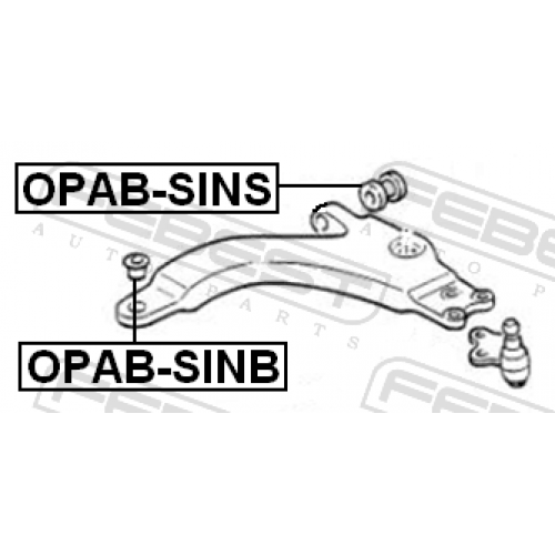 Купить (opab-sins) Сайленблок передний переднего рычага FEBEST (Opel Sintra 1997-1999) в интернет-магазине Ravta – самая низкая цена