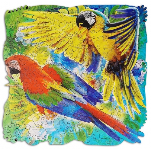 Купить Фигурный деревянный пазл "ANIMAL ART" Попугаи 116 дет. арт.8390 в интернет-магазине Ravta – самая низкая цена