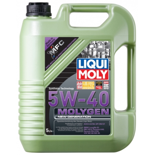 Купить 9055 LiquiMoly НС-синт.мот.масло Molygen New Generation 5W-40 SN/CF A3/B4 (5л) в интернет-магазине Ravta – самая низкая цена