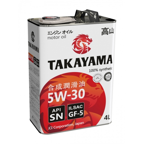 Купить Масло TAKAYAMA SAE 5W-30, ILSAC GF-5, API SN (4л) в интернет-магазине Ravta – самая низкая цена