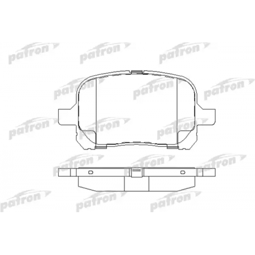 Купить pbp1437 PATRON Комплект тормозных колодок, дисковый тормоз в интернет-магазине Ravta – самая низкая цена
