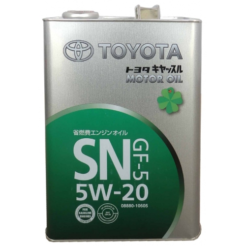 Купить Моторное масло TOYOTA Motor Oil GF-5 SN SAE 5W-20 (4л) в интернет-магазине Ravta – самая низкая цена