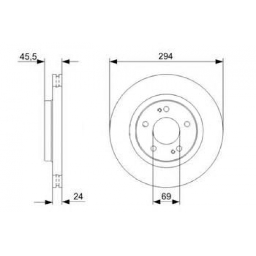 Купить (0986479372) Bosch Диск торм передн в интернет-магазине Ravta – самая низкая цена