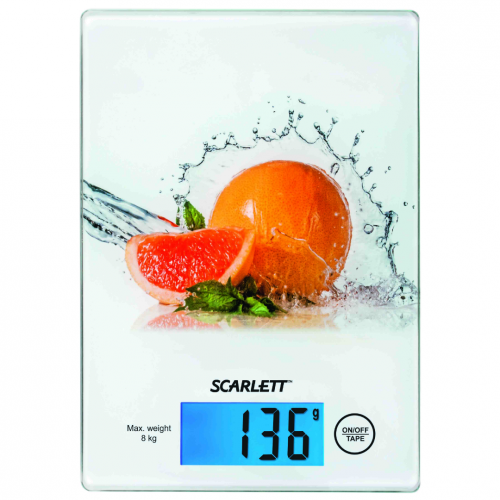 Купить Кухонные весы Scarlett SC-1217 (грейпфрут) в интернет-магазине Ravta – самая низкая цена