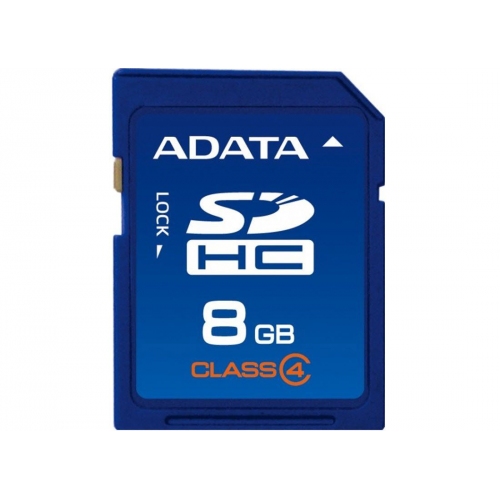 Купить Флеш карта SDHC 8Gb Class4 A-Data в интернет-магазине Ravta – самая низкая цена
