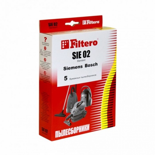 Купить Пылесборник Standard FILTERO SIE-02 (5), бумажные+микрофильтр в интернет-магазине Ravta – самая низкая цена