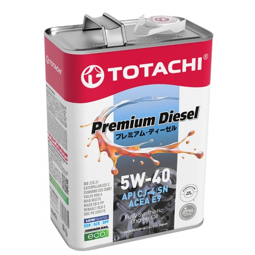 Купить TOTACHI Premium Diesel Fully Synthetic CJ-4/SN 5W-40 4л в интернет-магазине Ravta – самая низкая цена