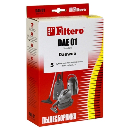 Купить Пылесборники Filtero DAE 01 (5) Standard в интернет-магазине Ravta – самая низкая цена