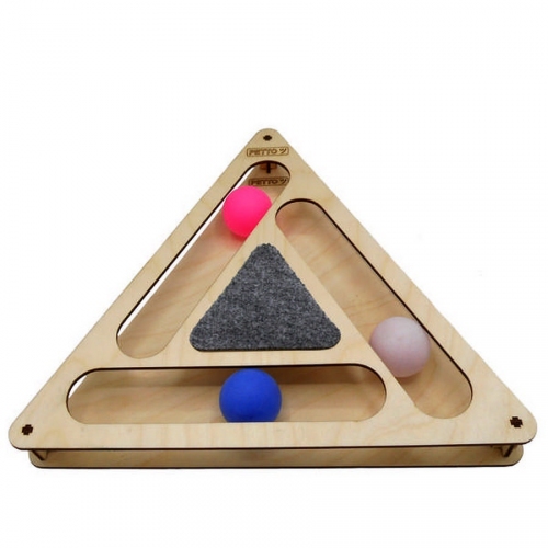 Купить Игровой комплекс Треугольник с шариками c когтеточкой из ковра в интернет-магазине Ravta – самая низкая цена
