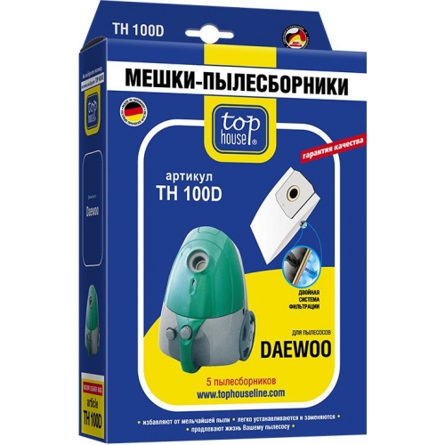 Купить Мешки-пылесборники TOP HOUSE TH 100 D (5шт) в интернет-магазине Ravta – самая низкая цена
