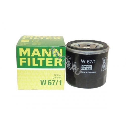 Купить W 67/1 Mann Фильтр масляный   в интернет-магазине Ravta – самая низкая цена