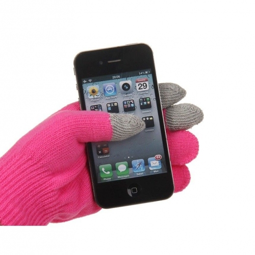 Купить Перчатки для iPhone (розовый) в интернет-магазине Ravta – самая низкая цена