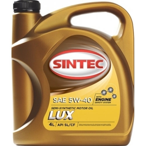 Купить Масло моторное Sintec Люкс SAE 5W-40 API SL/CF (4л) в интернет-магазине Ravta – самая низкая цена