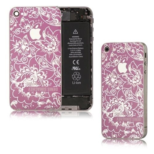 Купить Задняя панель Denis Simachev для iPhone 4 (розовый/серебристый) в интернет-магазине Ravta – самая низкая цена