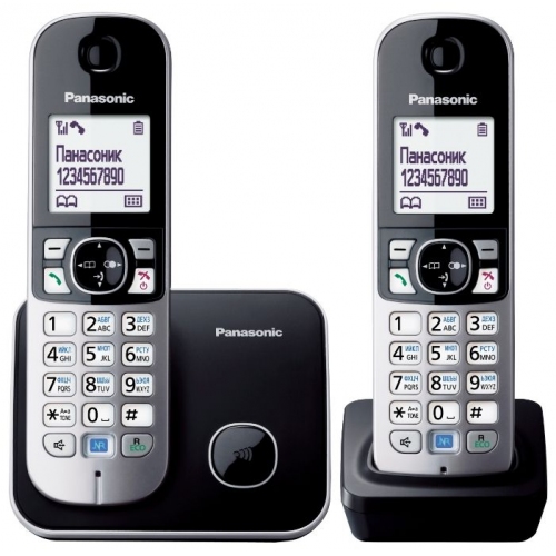 Купить Телефон DECT Panasonic KX-TG6812RUB (черный) в интернет-магазине Ravta – самая низкая цена