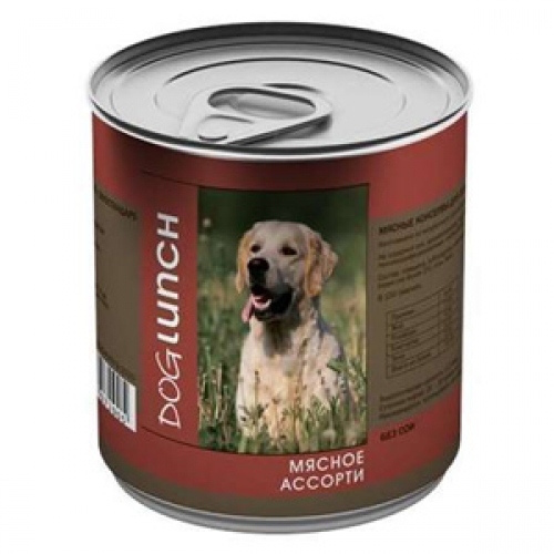 Купить Дог ланч Консервы для собак Мясное ассорти (29000) 0,75кг в интернет-магазине Ravta – самая низкая цена