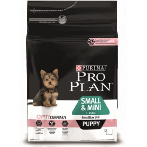 Купить ProPlan Dog PUPPY SMALL&MINI Sensitive skin,лосось/рис 0,7кг. для щенков мелких,карликовых пород. 1/ в интернет-магазине Ravta – самая низкая цена