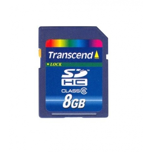 Купить Карта памяти Transcend SDHC Card 8GB Class6 (TS8GSDHC6) в интернет-магазине Ravta – самая низкая цена