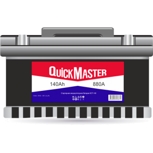 Купить АКБ QUICK MASTER 6СТ-140 L (L)-(3) 880A в интернет-магазине Ravta – самая низкая цена