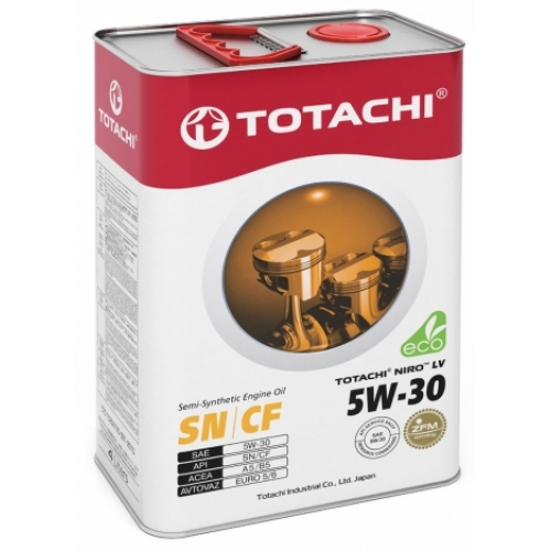 Купить Моторное масло TOTACHI NIRO LV Semi-Synthetic SN/CF 5W-30 (4л) в интернет-магазине Ravta – самая низкая цена