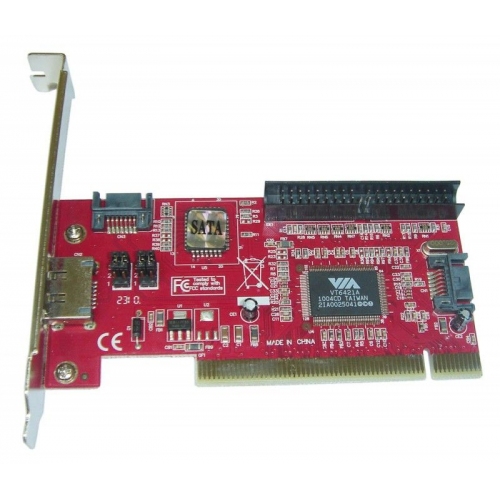Купить Контроллер * PCI SATA/IDE (3+1)port + RAID VIA6421 bulk в интернет-магазине Ravta – самая низкая цена