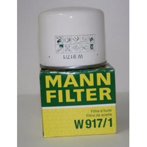 Купить W917/1 MANN-FILTER Масляный фильтр в интернет-магазине Ravta – самая низкая цена
