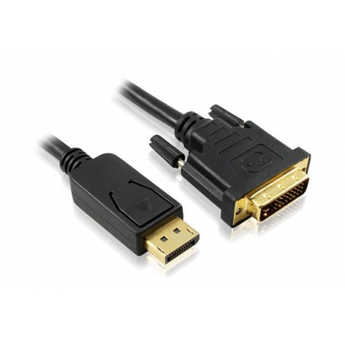 Купить Кабель Greenconnect GC-DP2DVI1-1.8m (1.8m DisplayPort 20M - DVI 24+1M, желтые контакты) в интернет-магазине Ravta – самая низкая цена