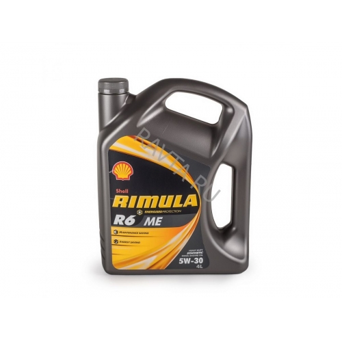 Купить Масло моторное Shell Rimula R6 ME 5W-30 (4л) в интернет-магазине Ravta – самая низкая цена