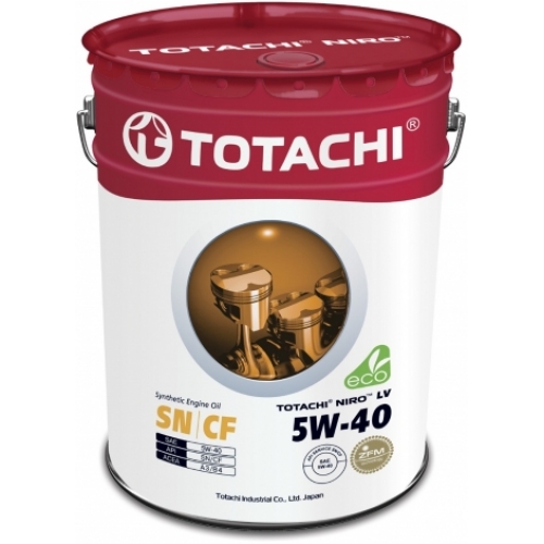 Купить Моторное масло TOTACHI NIRO LV Synthetic SN/CF 5W-40 (19л) в интернет-магазине Ravta – самая низкая цена