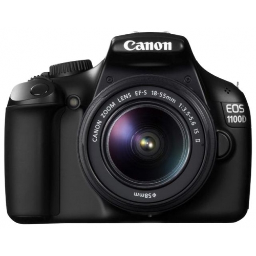 Купить Фотокамера Canon EOS 1100D Kit 18-55ISII (черный) (5161B006) в интернет-магазине Ravta – самая низкая цена