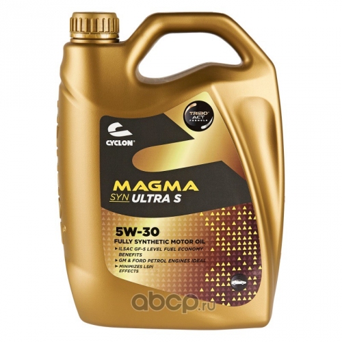 Купить Масло моторное Cyclon Magma Syn Ultra S 5W-30 синтетическое 4л в интернет-магазине Ravta – самая низкая цена