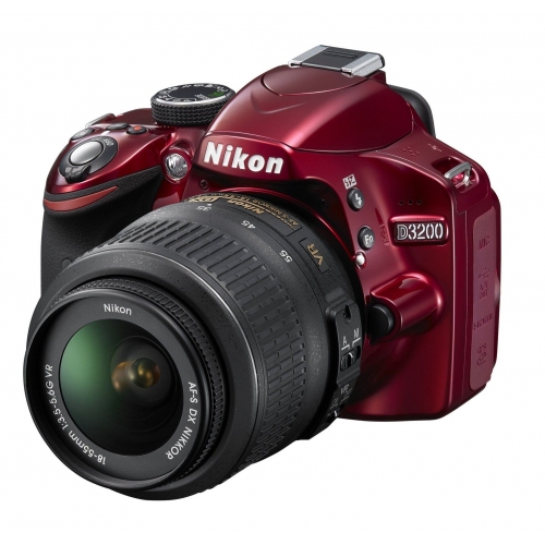 Купить Фотокамера Nikon D3200 Kit (красный) в интернет-магазине Ravta – самая низкая цена