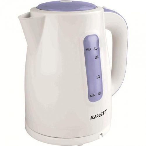 Купить Чайник Scarlett SC-EK18P05R белый с фиолетовым в интернет-магазине Ravta – самая низкая цена