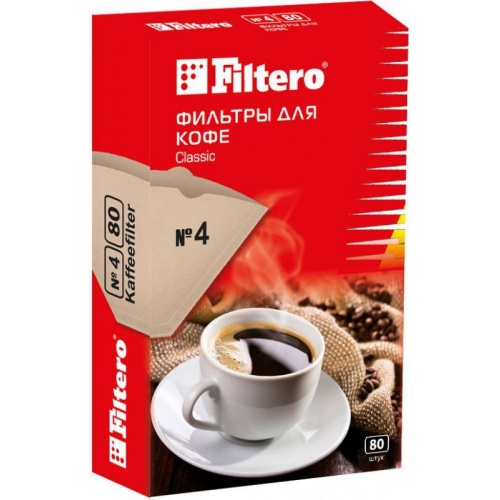 Купить Фильтры для кофе FILTERO №4/80 в интернет-магазине Ravta – самая низкая цена